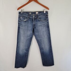 AG Adriano Goldschmied Women's Tomboy Relaxed Straight Crop Jeans Sz 29 USA Made